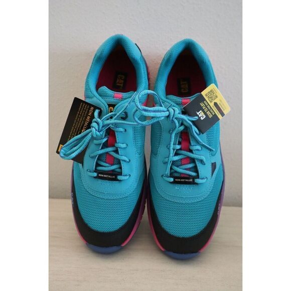 Caterpillar P91334 Women's Sz 10M Tile Blue Quake Composite Toe Work Shoes - Picture 10 of 13